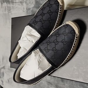 Gucci Black Espadrilles 6.5 brand new